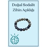 Şifali Sodalite - Sodalit Bileklik - Zihin Açıklığı ve Mantık Taşı - Doğal Değerli Taş