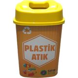 Sıfır Atık Geri Dönüşüm Plastik Atık Kutusu 60 Lt