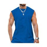 SIFIR KOL BİSİKLET YAKA TANK TOP ATLET-FİTNESS ATLET- SPOR T-ŞORT-SPOR ATLET-GYM ATLET BOL KESİM BOLSIFIR