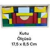 Sıfır312 26 Parça Renkli Ahşap Tangram Eğitici Zeka Geliştirici Oyuncak