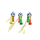SIFIR312 3 Adet Maç Kornası - Sesli Üflemeli İpli Mini Maç Kornası - Maç Borazanı - Vuvuzela - Tribün Düdüğü