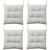 Sıfır312 40X40 Tabure Minderi - Puf Minder 4 Adet - 40 x 40 cm - Krem