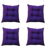 Sıfır312 40X40 Tabure Minderi - Puf Minder 4 Adet - 40 x 40 cm - Mor