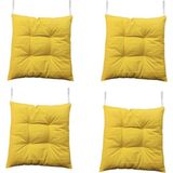 Sıfır312 40X40 Tabure Minderi - Puf Minder 4 Adet - 40 x 40 cm - Sarı