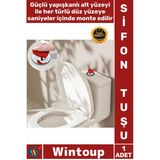 #Sifontuşu Estetik Pratik Banyo Dekoratif Yapışkanlı Montaj Rahat Kalp Tasarımlı Klozet Sifon Tuşu