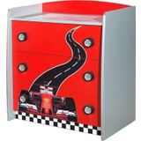 Şifonyer, Formula 3 Çekmeceli Şifonyer - Kırmızı
