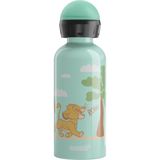 SIGG - KBT Disney Simba Roar alüminyum içecek şişesi, aslan kralı, sızdırmaz ve kırılmaz, tüy kadar hafif, BPA içermez, iklime zarar vermez, sertifikalı, spor ve okul, beyaz yeşil, 0,4 l