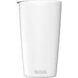 SIGG Neso Cup White termos kupa (0,4 L), zararlı madde içermeyen ve yalıtımlı kahve kupası, 18/8 paslanmaz çelikten kahve kupası, seramik Pure Ceram kaplamalı