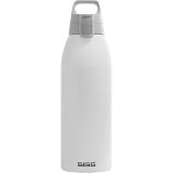 SIGG - Yalıtımlı içecek şişesi – termos Shield Therm One White – gazlı içecekler – sızdırmaz – bulaşık makinesinde yıkanabilir – BPA içermez –%90 geri dönüştürülmüş paslanmaz çelik – beyaz – 1,5 l