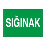 Sığınak Uyarı Ikaz Levhası - 1 Adet - 25X35CM