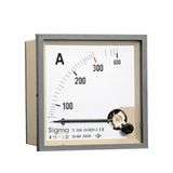 Sigma SA72A-D050 72x72 Direkt Tip 50A Analog Ampermetre