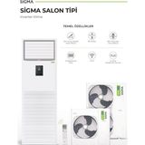 Sigma Salon Tipi 48.000 Btu Inverter Klima Profesyonel Seri Smd Yeni Seri - Yok
