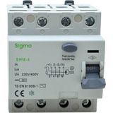 SİGMA SHM4025030 4P 25A 30mA 6kA Kacak Akım Koruma Rölesi