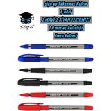 Sign Up Tükenmez Kalem 6 Adet 2 Mavi 2 Siyah 12KIRMIZI 1.0 mm Uç Kalınlığı Imza Kalemi Pensan Tm - Çok Renkli - diğer