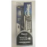Signal Beyaz Güç Fırçası + Whıte System Arındırıcı Beyazlık Aktif Karbon 75 ml Diş Macunu