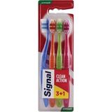 Signal Clean Action 3+1 3 Adet Diş Fırçası