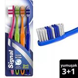 Signal Clean Action Yumuşak 3+1 2 Adet Diş Fırçası