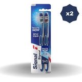 Signal Diş Fırçası White Now Orta Sertlikte 1+1 - (2 Adet) Beyaz Dişler İçin Özel Form