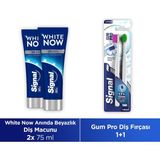 Signal Nazik Diş Eti Bakımı 1+1 Diş Fırçası Yumuşak + White Now Diş Macunu Original 75 ml X2