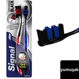 Signal Performans Black Etkili Plak Uzaklaştırma Yumuşak 1+1 Diş Fırçası