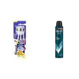 Signal Performans Etkin Diş Temizliği 2+1 Orta Diş Fırçası ve Rexona Men Erkek Sprey Deodorant Xtra Cool 72 Saat Kesintisiz Üstün Koruma 200 ml