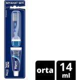 Signal Seyahat Seti Diş Macunu ve Diş Fırçası Koruyucu Etki 16 ml Orta Sertlikte