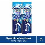 Signal Ultra Clean Expert 4D Clean 1+1 Orta 2 Adet Diş Fırçası
