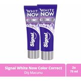 Signal White Now Color Correct Diş Macunu 2x75 ml Nane Aromalı 3 Kat Etkili Anında Kalıcı Beyazlık - 75 ml x 2 adet