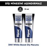 Signal White Now Diş Macunu 3 In 1 Aktif Karbon White Boost 75 ml X2