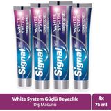 Signal White System 4x75 ml Diş Macunu