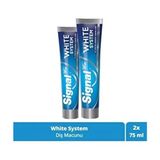Signal White System Hassasiyet İçin Diş Macunu 75 ml x 2 Adet Beyazlatıcı Etki