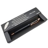 Signator C405 Mat Siyah Rose Gold Tükenmez Kalem, İsme Özel Hediyelik Kalem