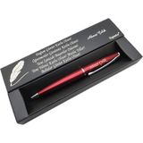 Signator® C408 Mat Kırmızı Krom Tükenmez Kalem İsme Özel Kalem Hediyelik Kalem