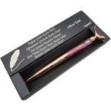 Signator® C452 Kuş Figürü Başlıklı Simli Rose Gold Tükenmez Kalem | Isme Özel Kalem | Hediyelik Kalem