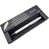 Signator® C484 Beyaz Krom Tükenmez Kalem | Isme Özel Kalem | Hediyelik Kalem