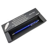 Signator C502 Slim Mavi Krom Tükenmez Kalem, İsme Özel Hediyelik