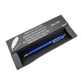 Signator® C514 Slim Mavi Krom Tükenmez Kalem | Isme Özel Kalem | Hediyelik Kalem