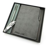 Signator Codex N165 Kişiye Özel Defterli Set, Gri, Kalem + Defter + Çakı