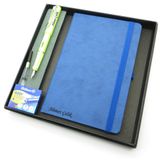 Signator Codex N302 Kişiye Özel Defterli Set, Yeşil Dolma Kalem, Mavi Defter, Yedek Kartuş, Hediyelik Kutu