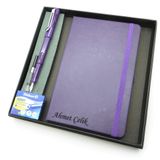 Signator Codex N319 Kişiye Özel Defterli Set, Mor, Dolma Kalem + Defter + Yedek Kartuş