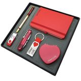 Signator Gratia Kişiye Özel Hediye Seti, 32 GB USB Bellek, Not Defteri, Çok Fonksiyonlu Çakı, Roller Kalem, Kalpli Anahtarlık ve El Aynası