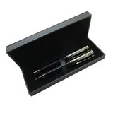 Signator® M455 Titanyum Altıgen Siyah Kalem Seti - Roller Kalem + Tükenmez Kalem | Isme Özel Kalem | Hediyelik Kalem
