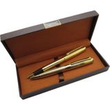 Signator® M569 Parlak Gold Kalem Seti | Roller + Tükenmez Kalem | Isme Özel Kalem | Hediyelik Kalem