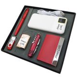Signator Rubina Kişiye Özel Hediye Seti, Rose Çakmak, 32 GB USB Bellek, 10000 mAh Powerbank, Roller Kalem, Çok Fonksiyonlu Çakı, Kartvizitlik