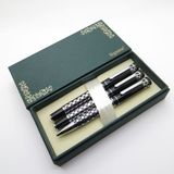 Signator® S227 Parlak Piton Kabartmalı Dolma Kalem + Roller Kalem + Tükenmez Kalem Seti İsme Özel Kalem Hediyelik Kalem