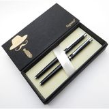 Signator® S348 Slim Siyah Krom Dolma Kalem + Roller Kalem İsme Özel Kalem Hediyelik Kalem