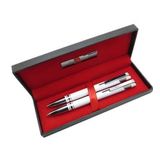 Signator® T608 Beyaz Krom Tükenmez Kalem + Versatil Kalem Seti İsme Özel Kalem Hediyelik Kalem