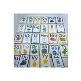 SİGUN Okul Öncesı İlkokul Sınıf Panosu Ahşap UV Baskı Alfabe Panoları(12cm x 17cm)