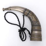 Sigur Slaying Fafnir Viking Boynuzu Ejderha Duvara Monte Soğuk Döküm Reçine Antika Brozne Kaplama (Korna)