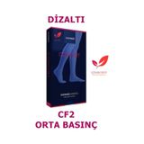 Sigvaris Comfort Diz Altı/Diz Altı Varis Çorabı (Cf2 Orta Basınç) Ten Rengi CCL2 M Kapalı Uzun ten-rengi